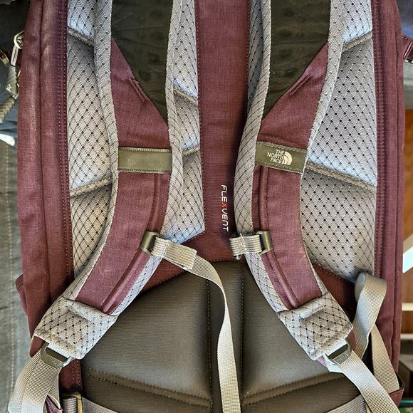 North Face Women's Surge Transit Laptop Backpack, Blackberry Wine - Picture 2 of 5